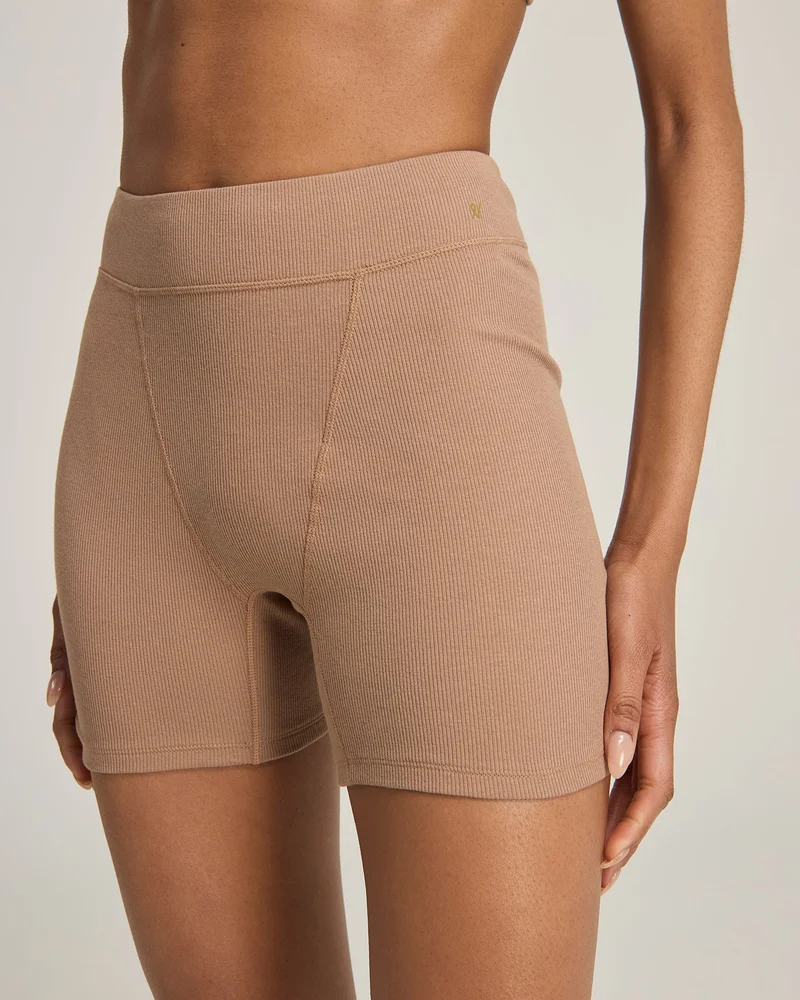 Nudea - Boyfriend-Boxershorts aus Bio-Baumwolle, Mokka