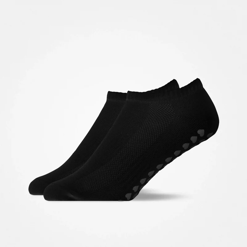 Pilates Socken knöchellang | Schwarz