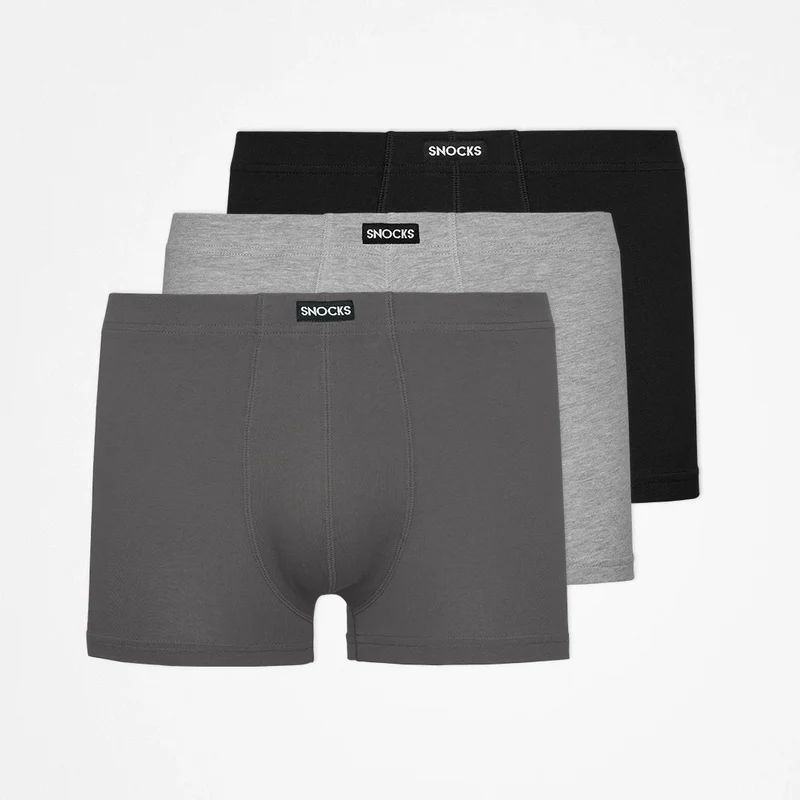 Retro Boxershorts | Mix (Schwarz/Grau/Hellgrau)