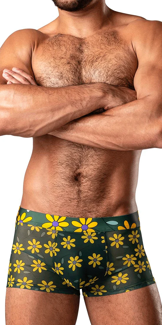 Male Power 145-285 Petal Power Pouch Short Daisy Print