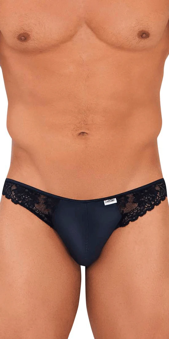 Candyman 99721 Lace Jockstrap Black