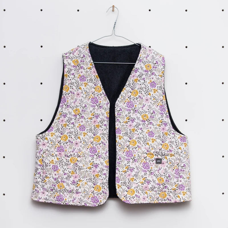 Nachhaltige Weste zum Wenden Gr. XL - Made in Germany