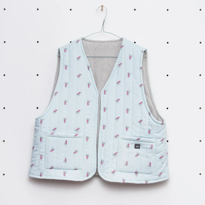 Nachhaltige Weste zum Wenden Gr. XL - Made in Germany