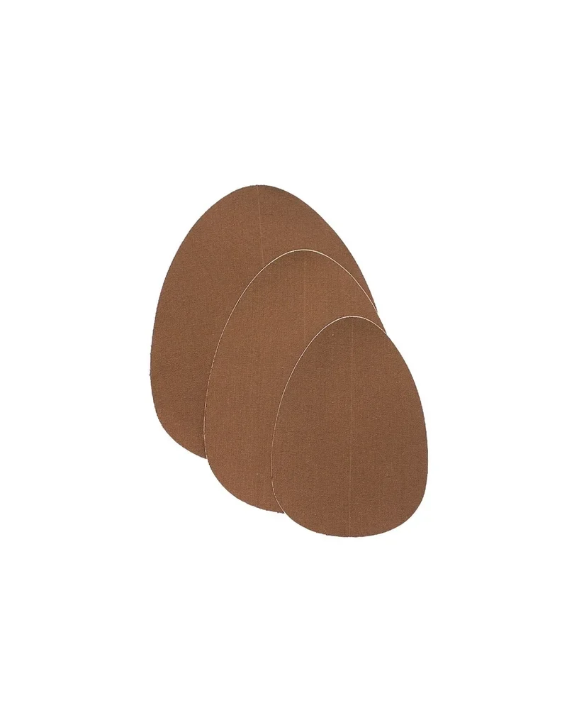 ByeBra – Bruststraffungs-Pads mit Klebestreifen + Brustwarzenabdeckungen aus Satin, Braun