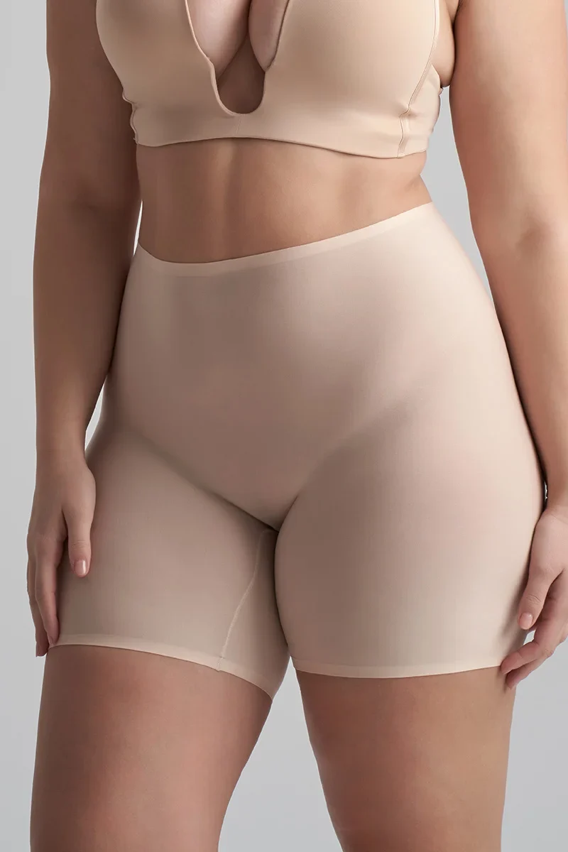 ByeBra – Uni Stretch (Einheitsgröße) Uni Stretch Mid Waist Short Beige