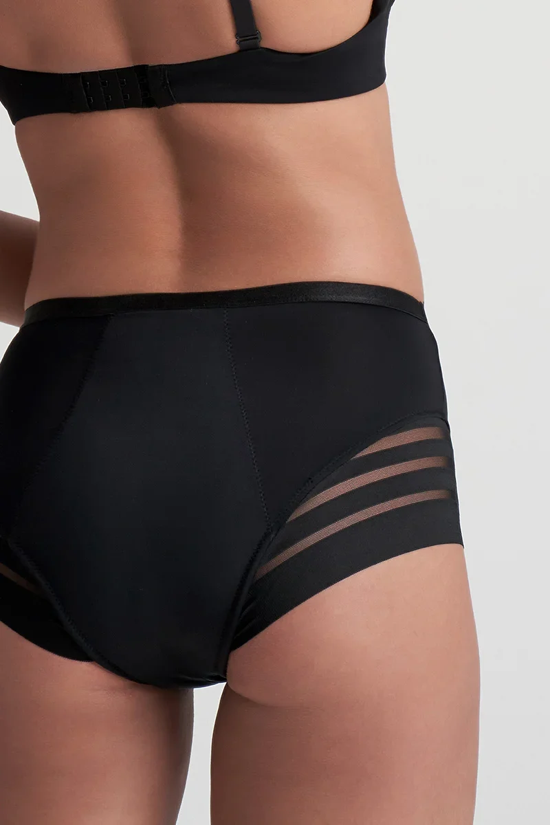 ByeBra – Auslaufsichere Periodenunterwäsche, Hipster-Spitze, mittlere Stärke, Schwarz