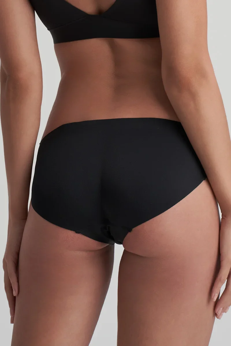 ByeBra – Po-Lifting- und Unterwäsche-Slips mit Polsterung, niedrige Taille, Schwarz