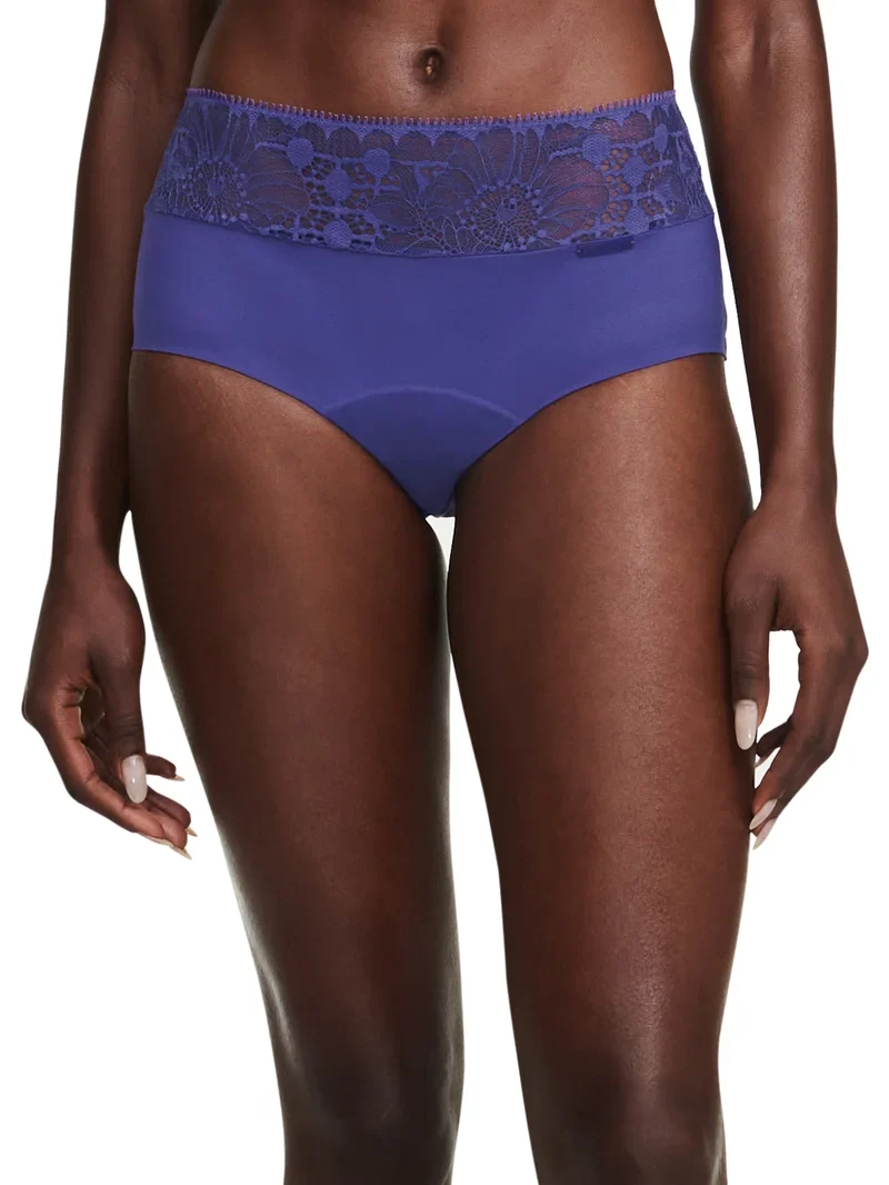 Chantelle - Periodenslip für Tag und Nacht, kurz, lila-blau