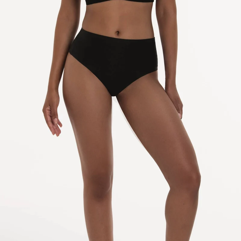 Anita – Essential High Waist Tanga Schwarz