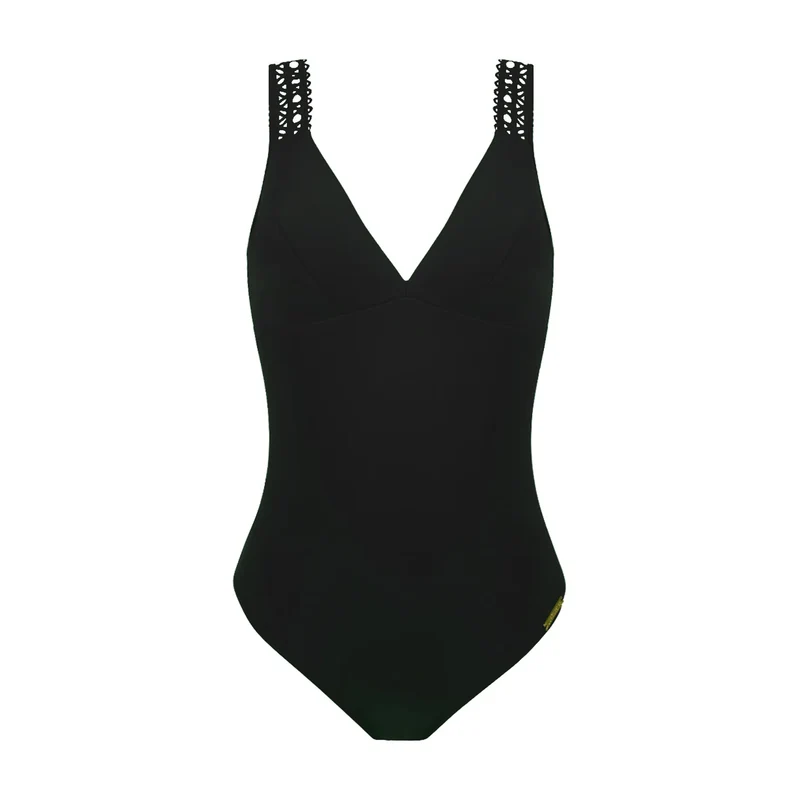 Lise Charmel Bademode – Ajourage Couture Non Wire Plunge Badeanzug Noir