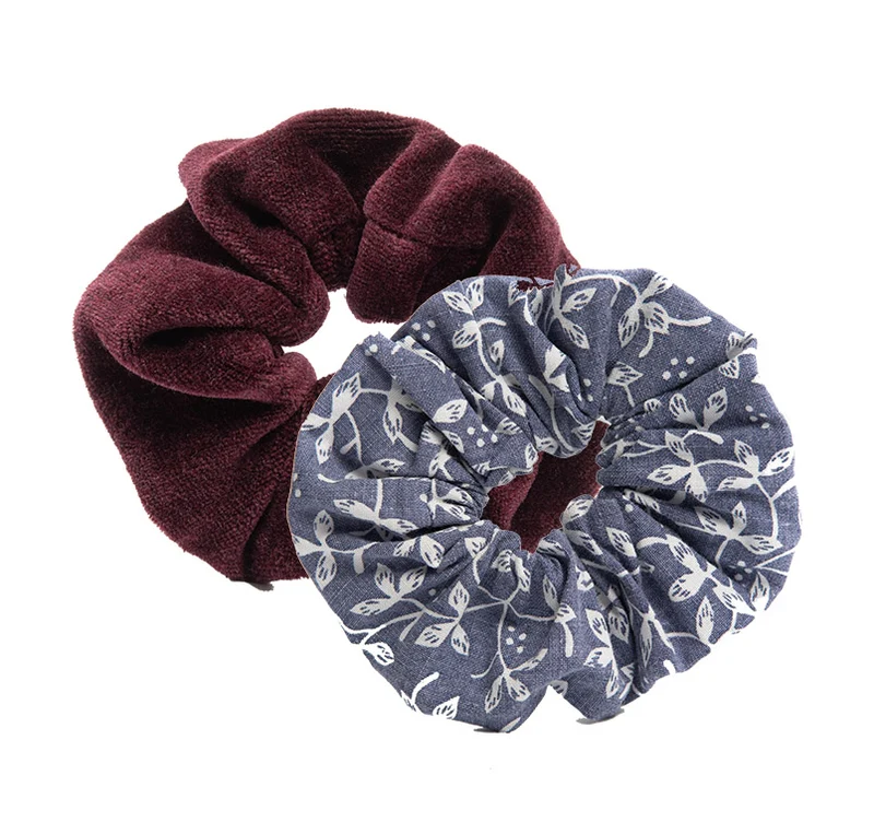 Nachhaltiges Mini-Scrunchie aus Omi's alter Bettwäsche - 2er-Pack (Store) - Made in Germany