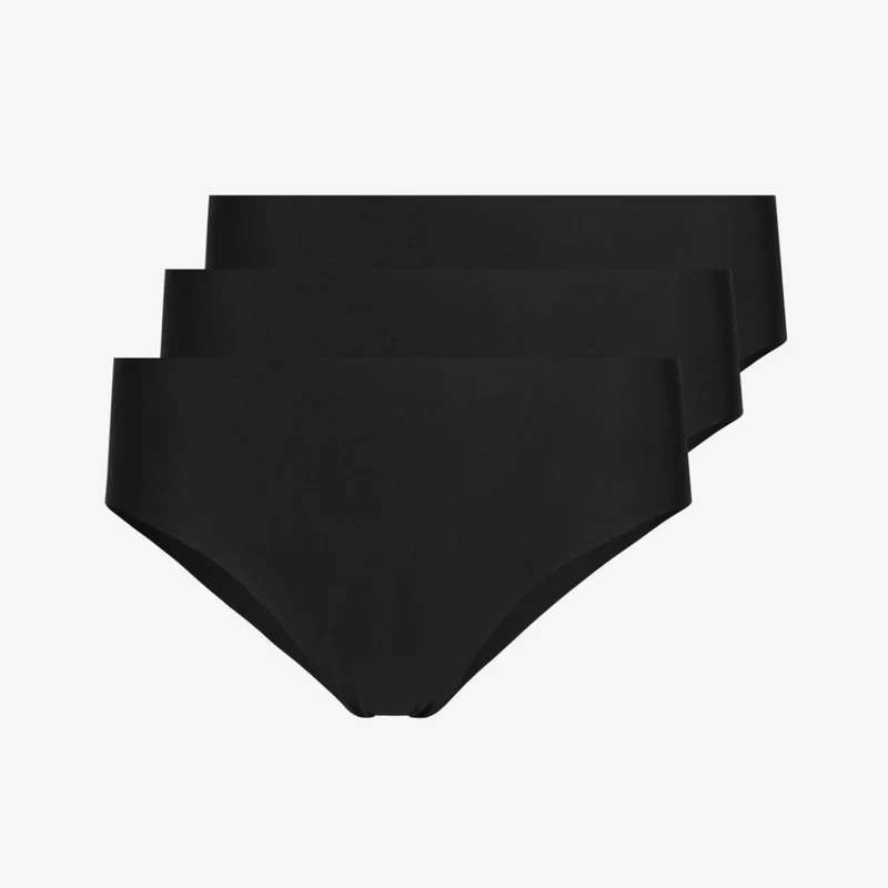 Microfiber High Waist Seamless Hipster | Schwarz