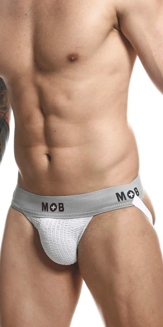 Malebasics Mbl107 Classic Fetish Jock 3 Inches Jockstrap White