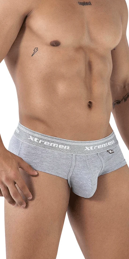 Xtremen 41315 Cotton Blend Briefs Jasper Gray
