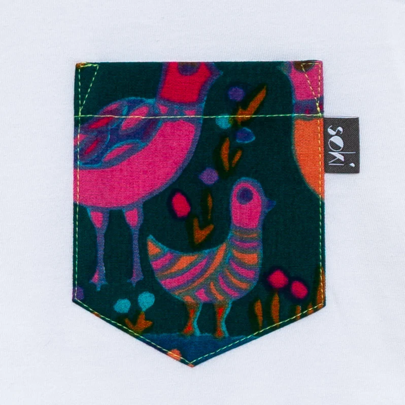 Nachhaltiges Kids Pocket T-Shirt Gr. 128-134 - Made in Germany