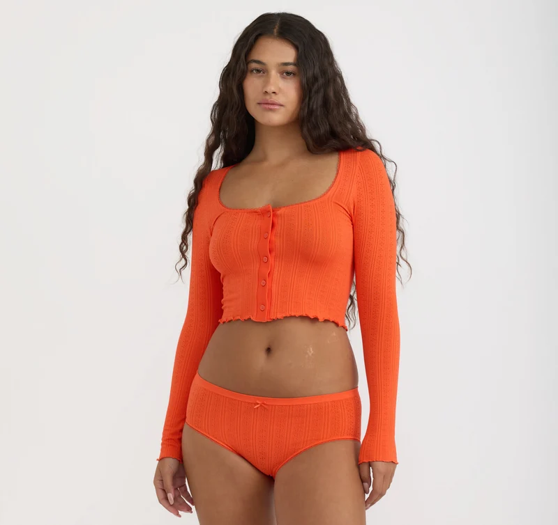 Pointelle Cardigan