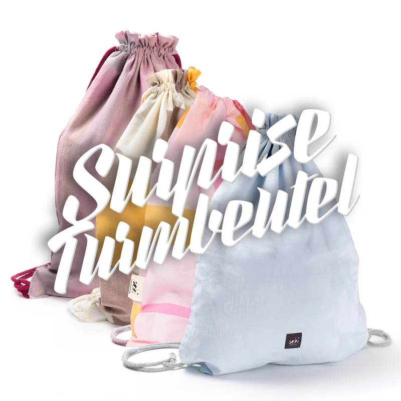 Nachhaltiger Surprise Turnbeutel - Made in Germany