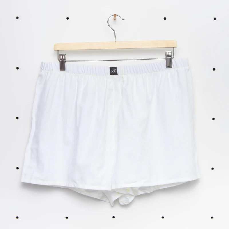 Nachhaltige Surprise Boxershorts aus Omi's alter Bettwäsche WEIß - Made in Germany