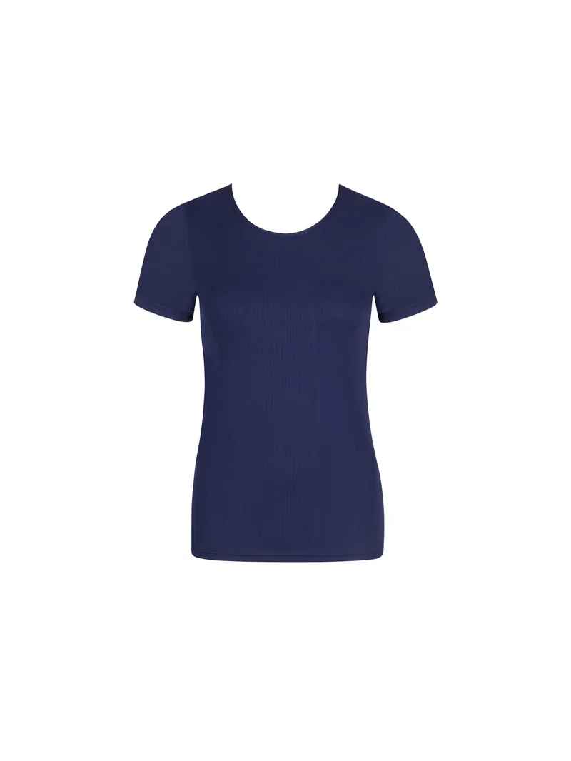 Antigel von Lise Charmel – En Mode Yoga Kurzarm-Top Bleu Yoga
