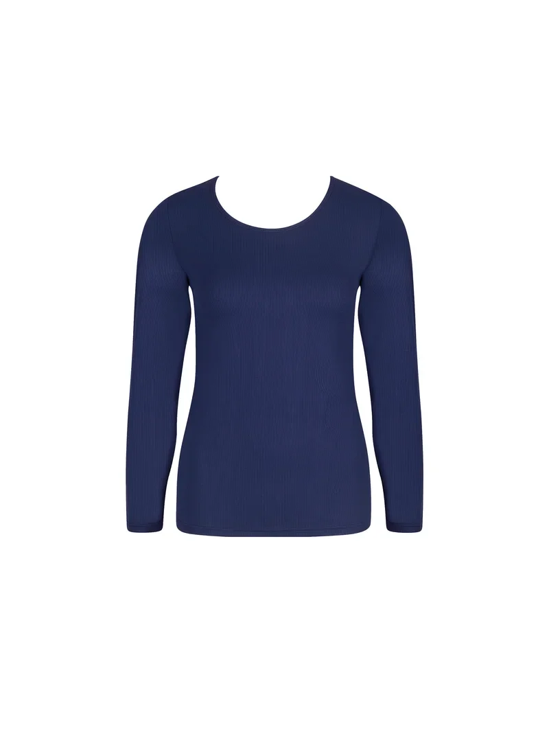 Antigel von Lise Charmel – En Mode Yoga Langarm-Top Bleu Yoga