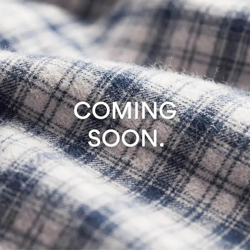 Flanell Pyjama Set Herren | Dunkelblau-Weiß kariert