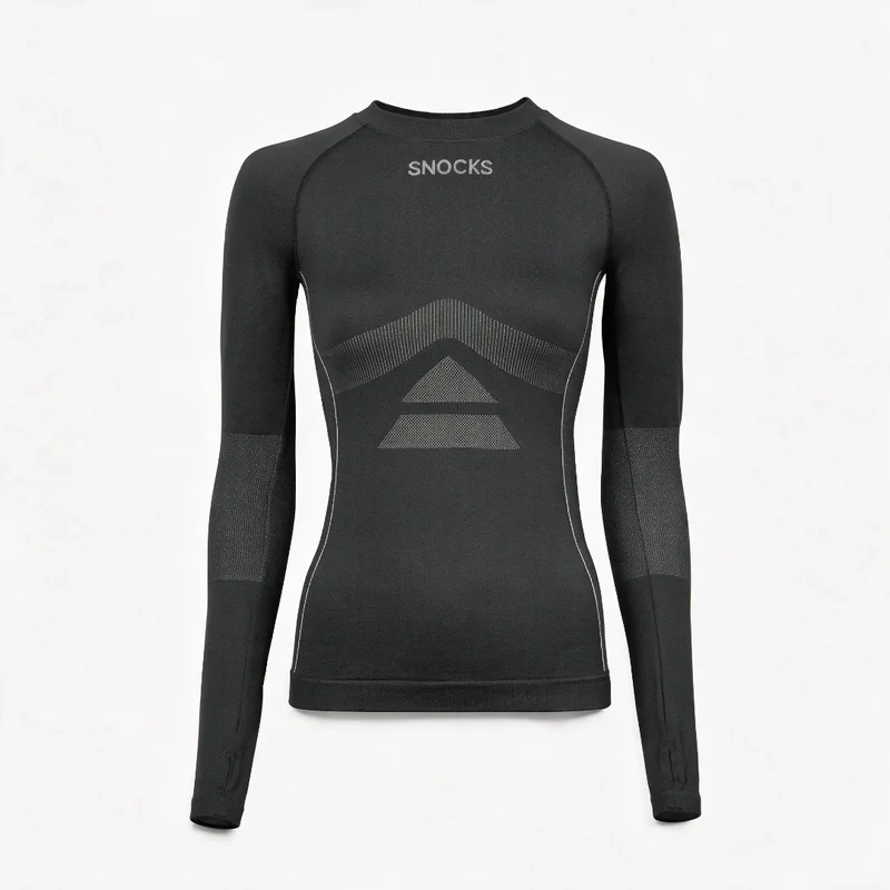 Thermo Longsleeve Damen | Dunkelgrau