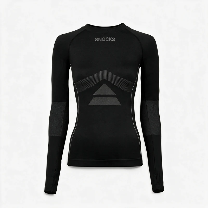 Thermo Longsleeve Damen | Schwarz