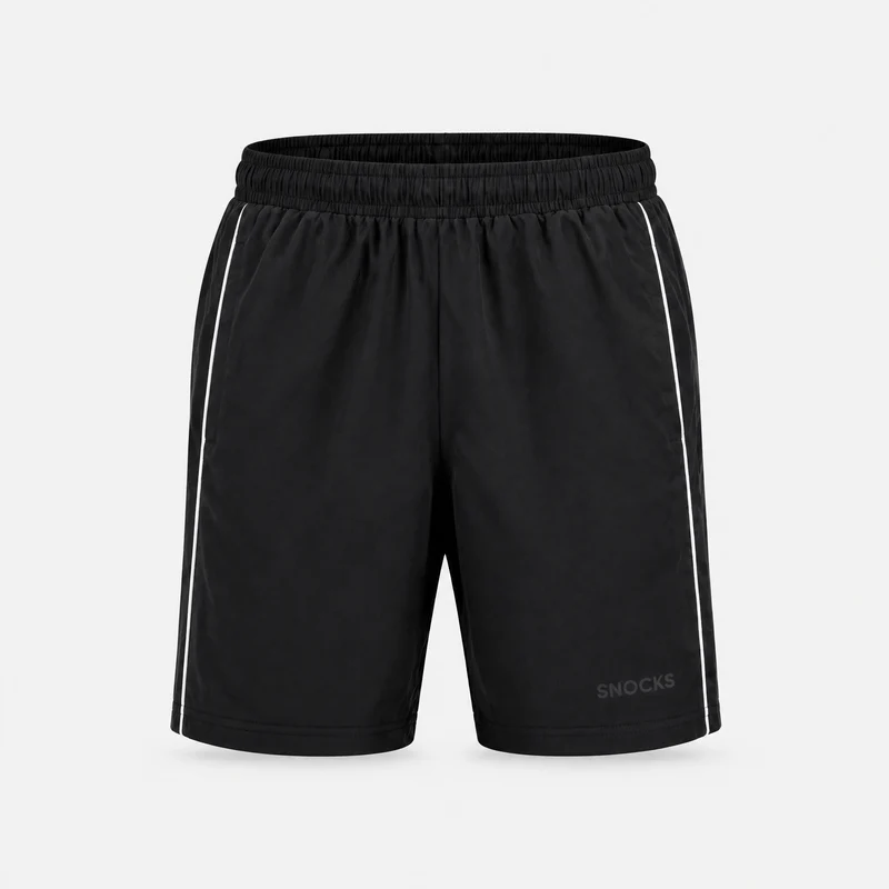 Sport Shorts Herren mit Kontraststreifen | Schwarz