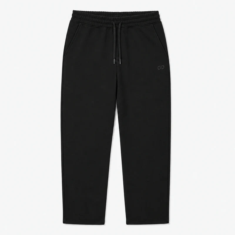 Jogginghose mit weitem Bein Damen | Schwarz