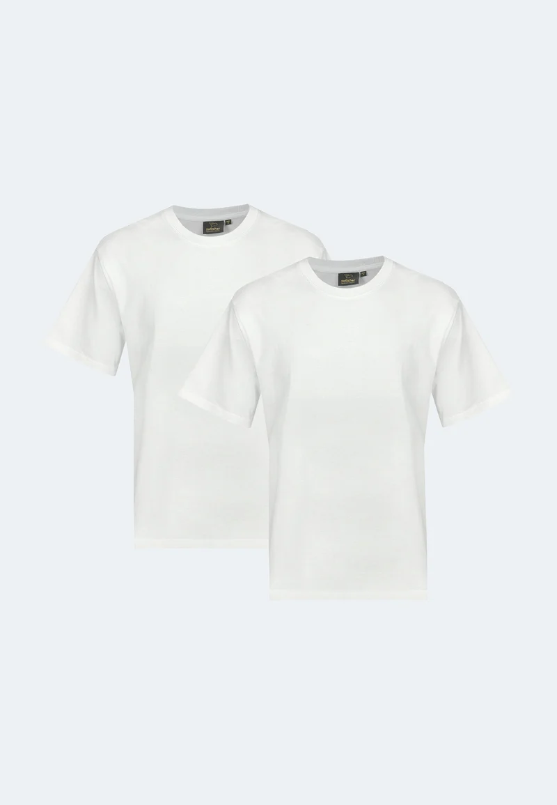 2-er Pack Classic T-Shirt Bob Blanc