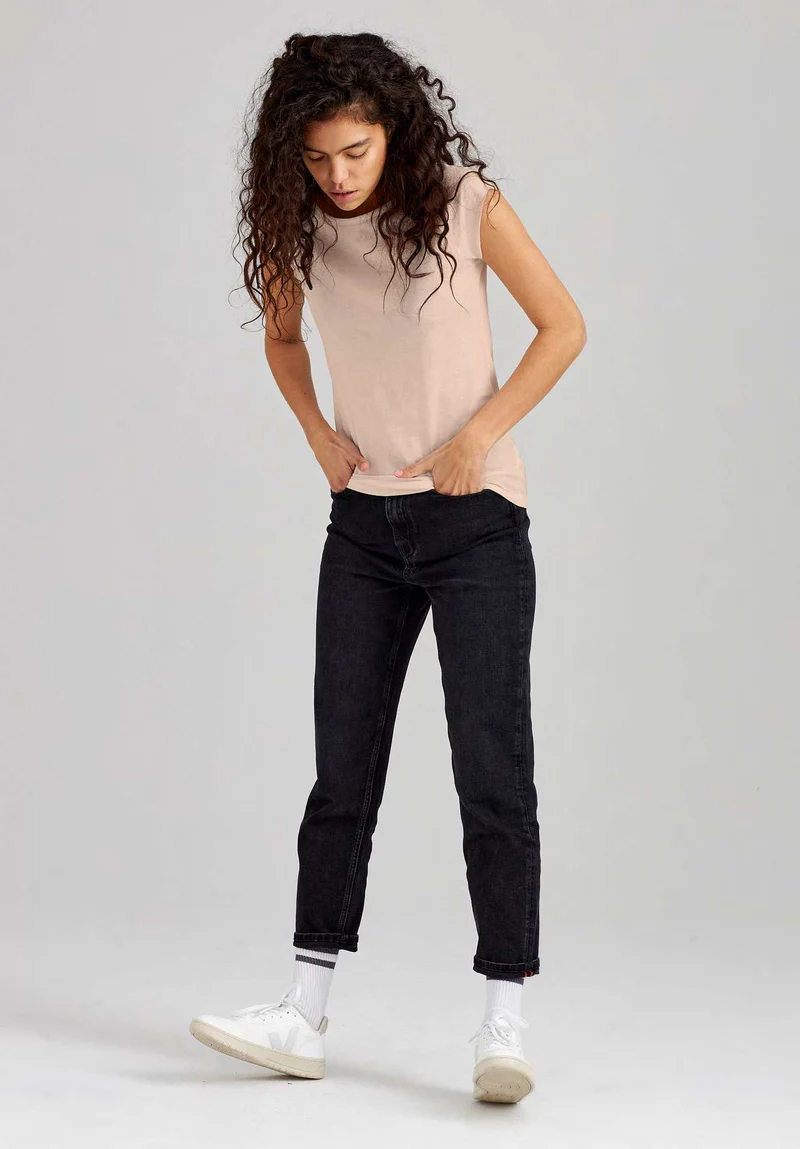TT01 Cap Sleeve T-Shirt peach dust (GOTS, vegan)