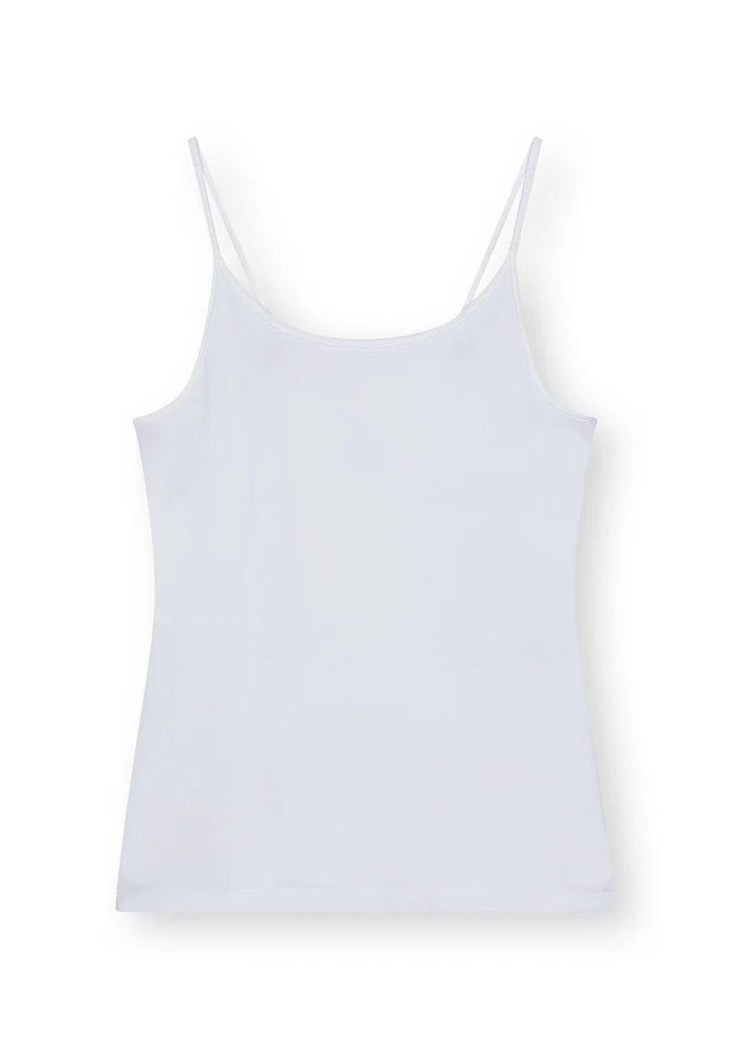 3 Pack TT139 Basic Strap Top White (GOTS)
