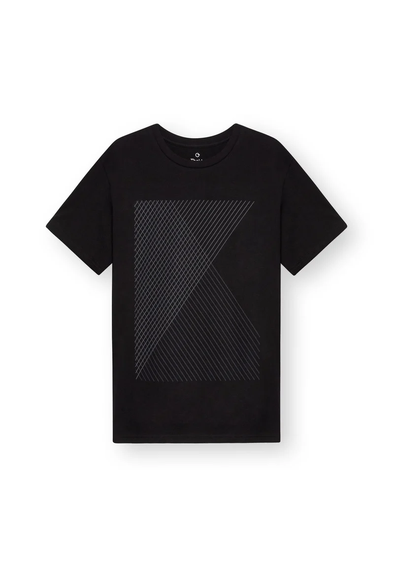 TT02 T-Shirt Spacegrid black (GOTS, vegan)