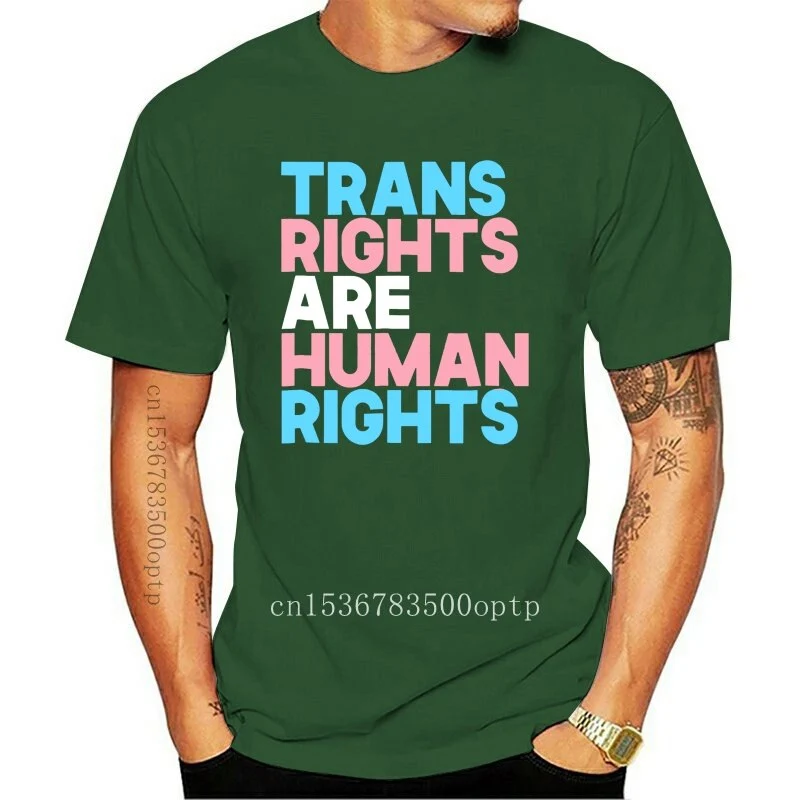 New Transgender LGBTQ Pride-Men's T-Shirt-Black Human Rights Shirt Trans Right are