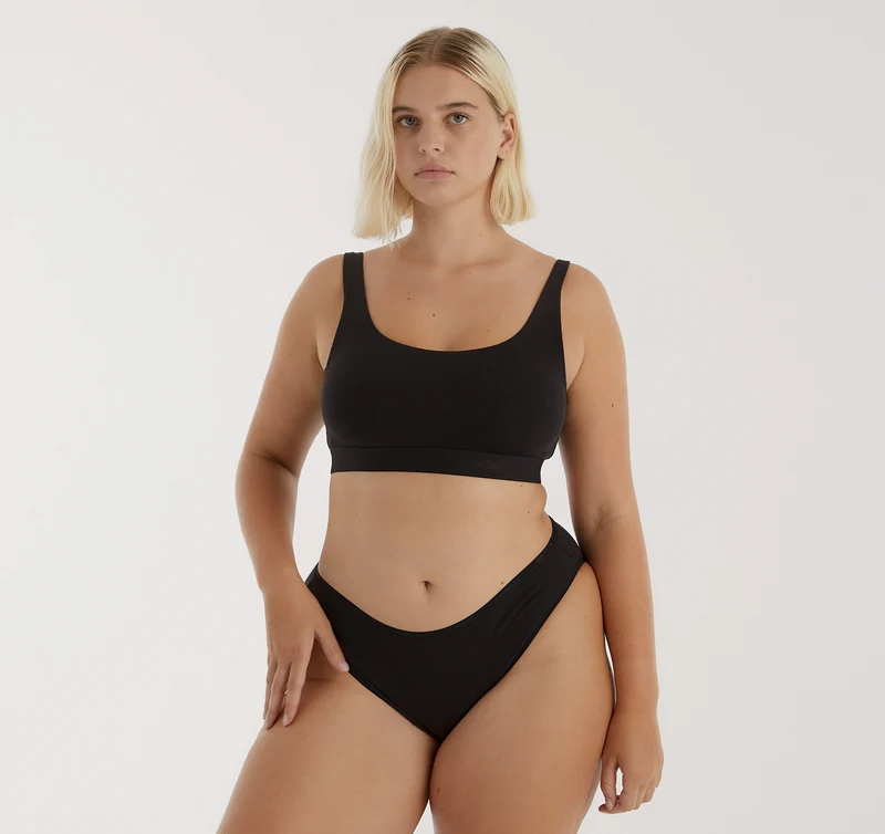 Core Rib High-Leg Briefs
