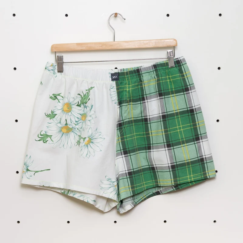 soki Upcycling Boxershorts Gr. L – Unikat aus Bettwäsche