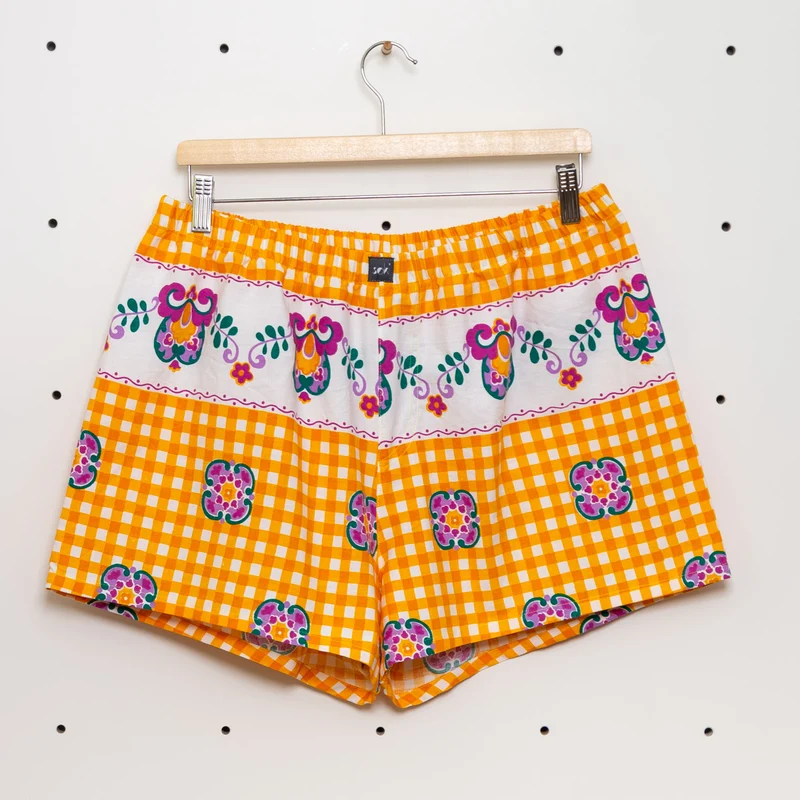 soki Upcycling Boxershorts Gr. L – Unikat aus Bettwäsche