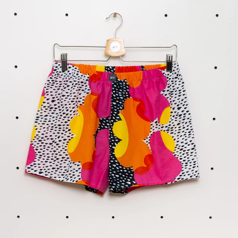 soki Upcycling Boxershorts Gr. S – Unikat aus Bettwäsche