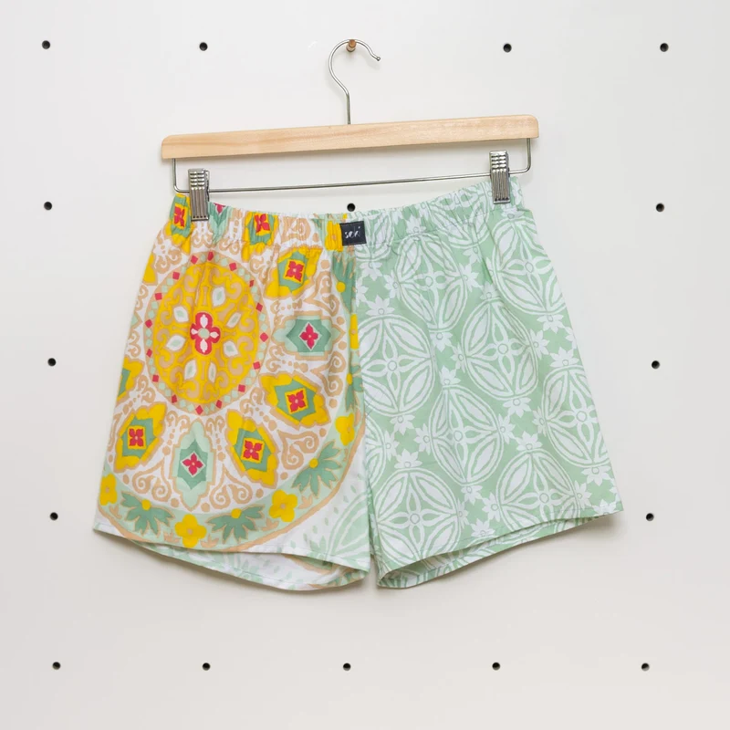 soki Upcycling Boxershorts Gr. S – Unikat aus Bettwäsche