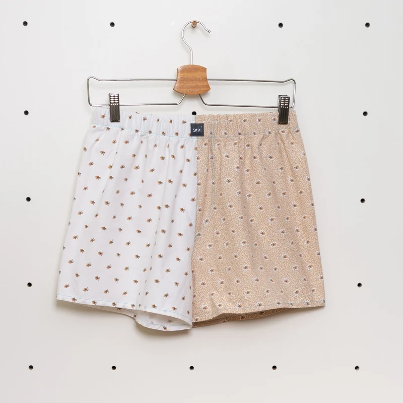 soki Upcycling Boxershorts Gr. S – Unikat aus Bettwäsche