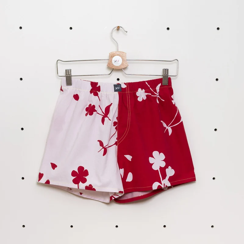 soki Upcycling Boxershorts Gr. XS – Unikat aus Bettwäsche