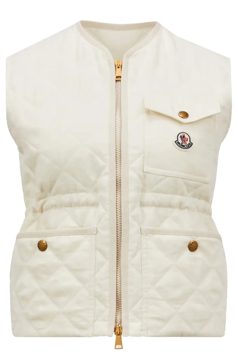 Moncler Damen Weste Vigny Weiss