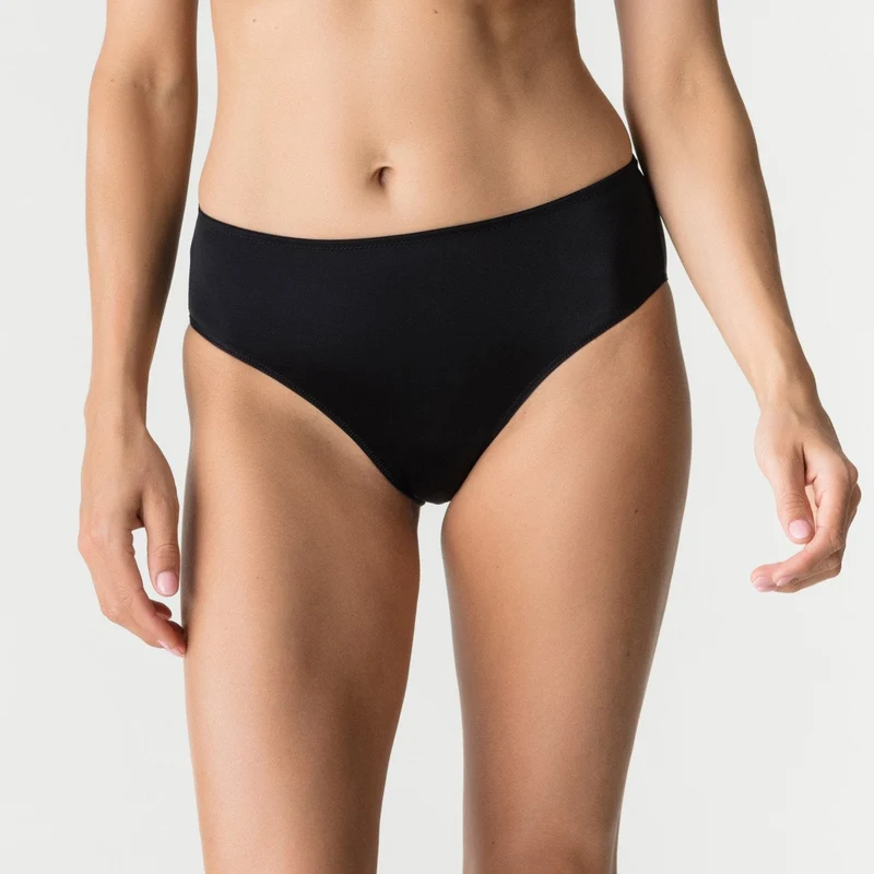 Primadonna - Satin-Vollslip Schwarz