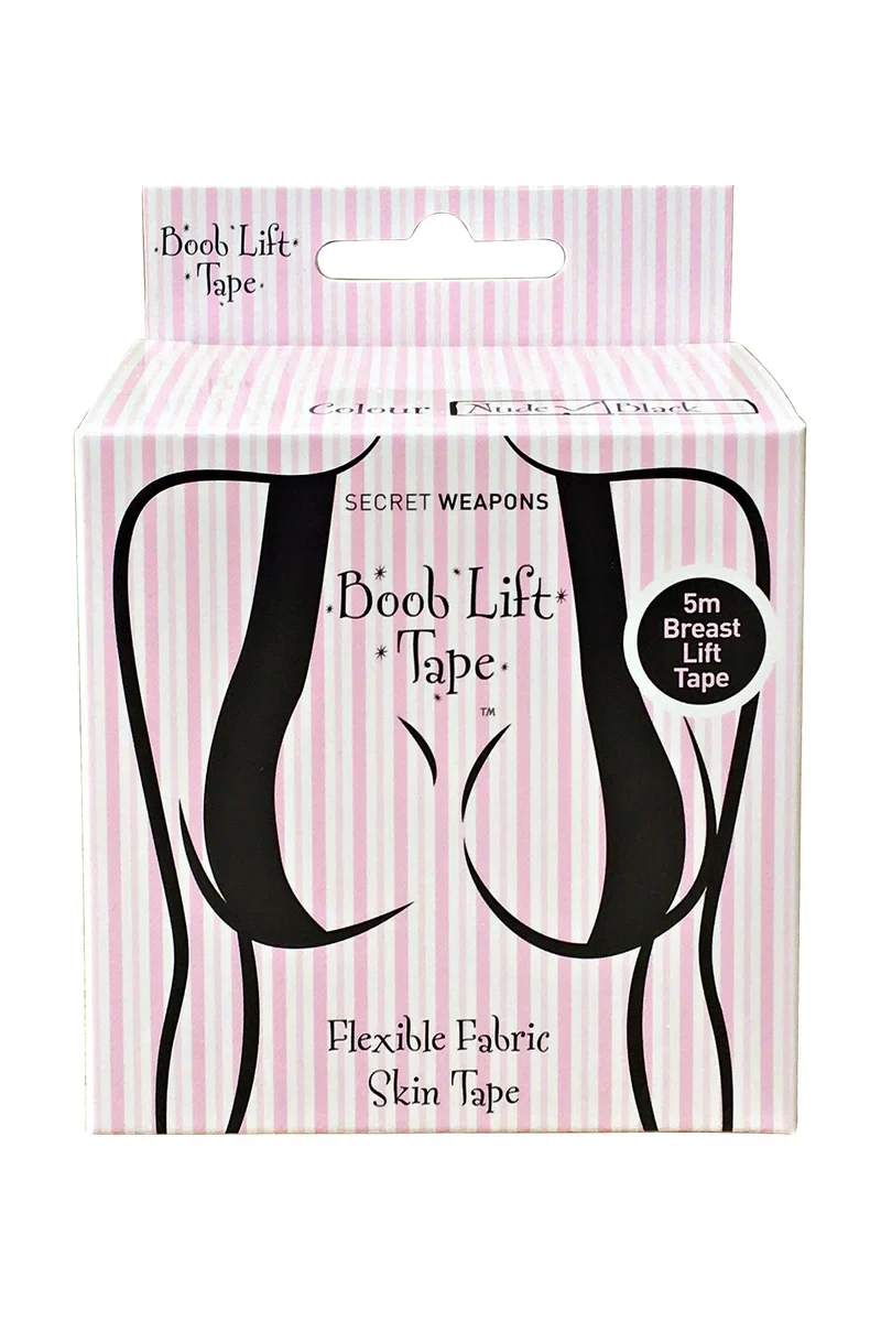 Secret Weapons - Fashion Essentials Stoff-Boob-Lift-Tape (5-Meter-Rolle) Schwarz