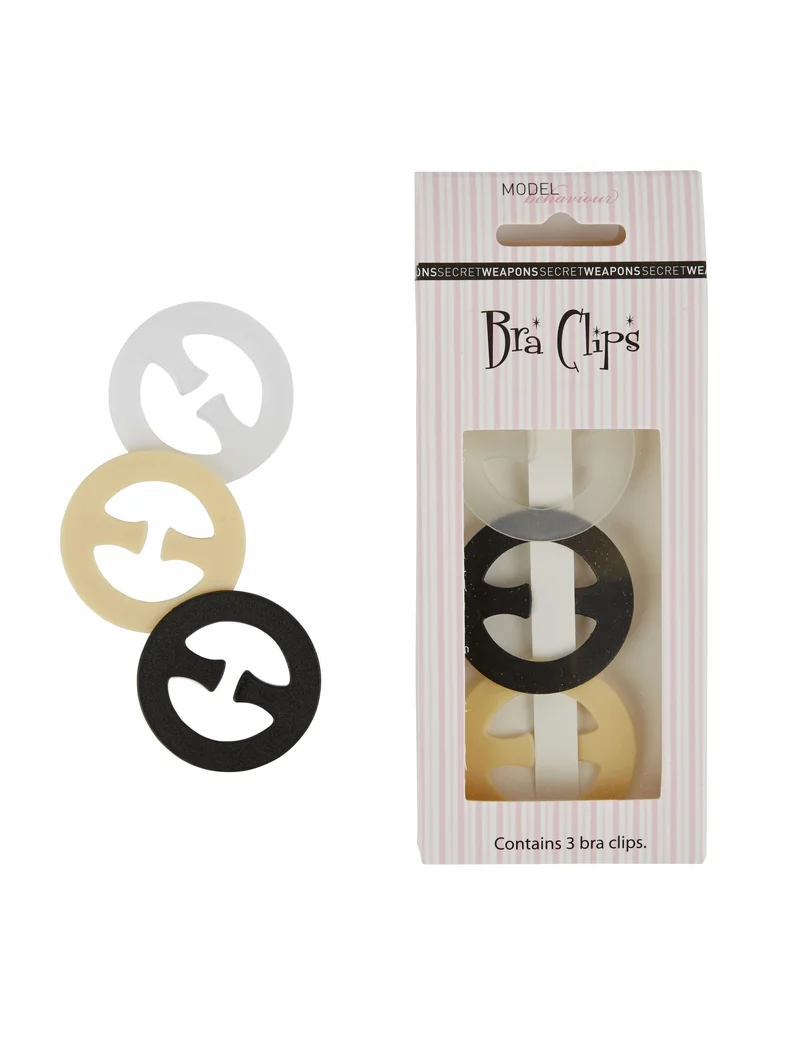 Secret Weapons – Bra Bits Circle BH-Clips Klar, Nude & Schwarz