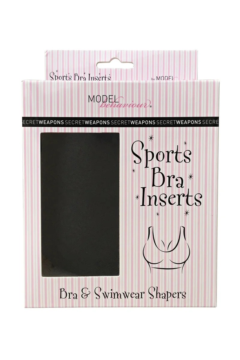 Secret Weapons - Va Va Voom Dekolleté-Sport-BH-Einsätze Schwarz