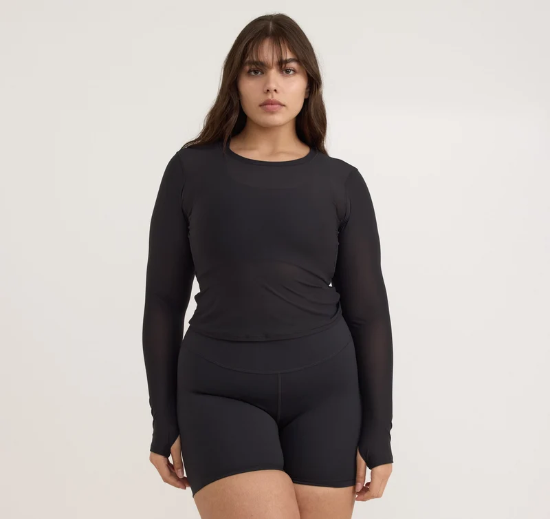 Active Mesh Long Sleeve Tee