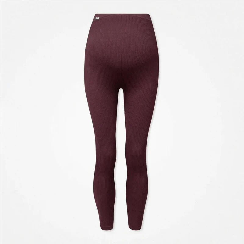 Umstandsleggings Seamless | Dunkelrot