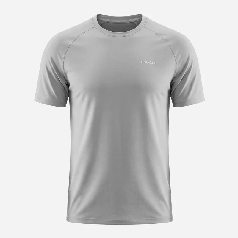 Trainingsshirt Raglan Herren | Silber Grau