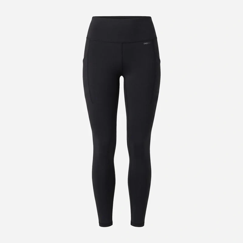 Premium High Waist Leggings mit Taschen | Schwarz